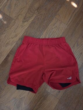 Bcg Red Kids Athletic Shorts L 14/16. Fits Like Regular Large